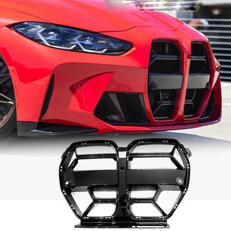 BMW G80 M3 G82 G83 M4 2021+ Front Grille Glossy Black ABS-Ahacarbon