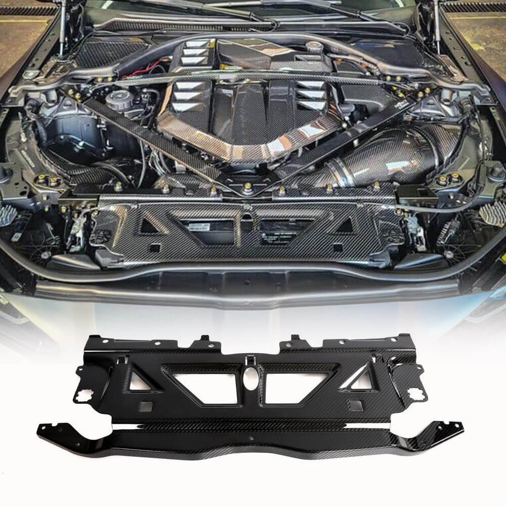 BMW G80 M3 G82 M4 G87 M2 2021-2023 Water Tank Radiating Plate Cover Dry Carbon Fiber-Ahacarbon