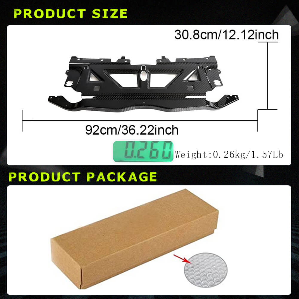 BMW G80 M3 G82 M4 G87 M2 2021-2023 Water Tank Radiating Plate Cover Dry Carbon Fiber-Ahacarbon