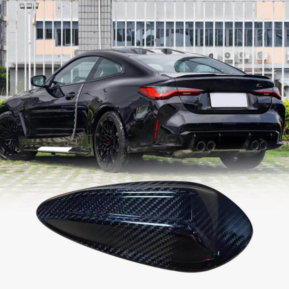 BMW G80 M3 Sedan G82 M4 Coupe Convertible 2021-2023 Roof Antenna Cover Dry Carbon Fiber-Ahacarbon
