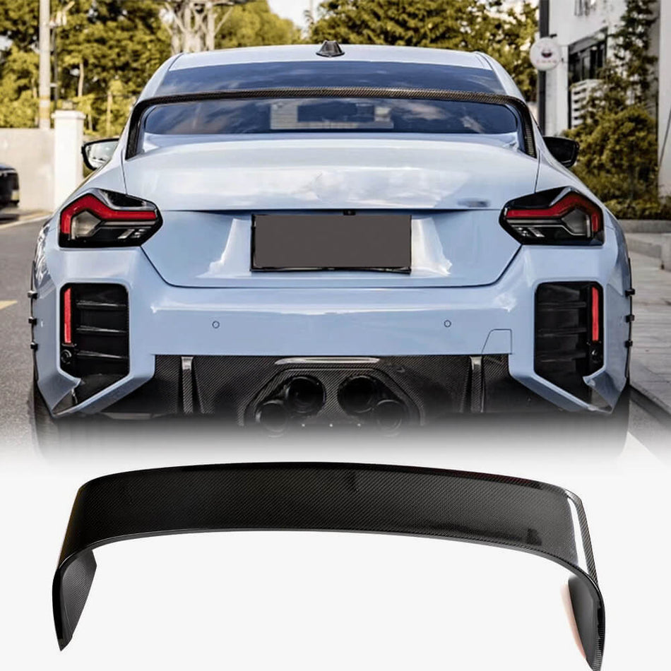 BMW G87 M2 Coupe 2-Door 2022-2024 Rear Trunk Spoiler Carbon Fiber-Ahacarbon