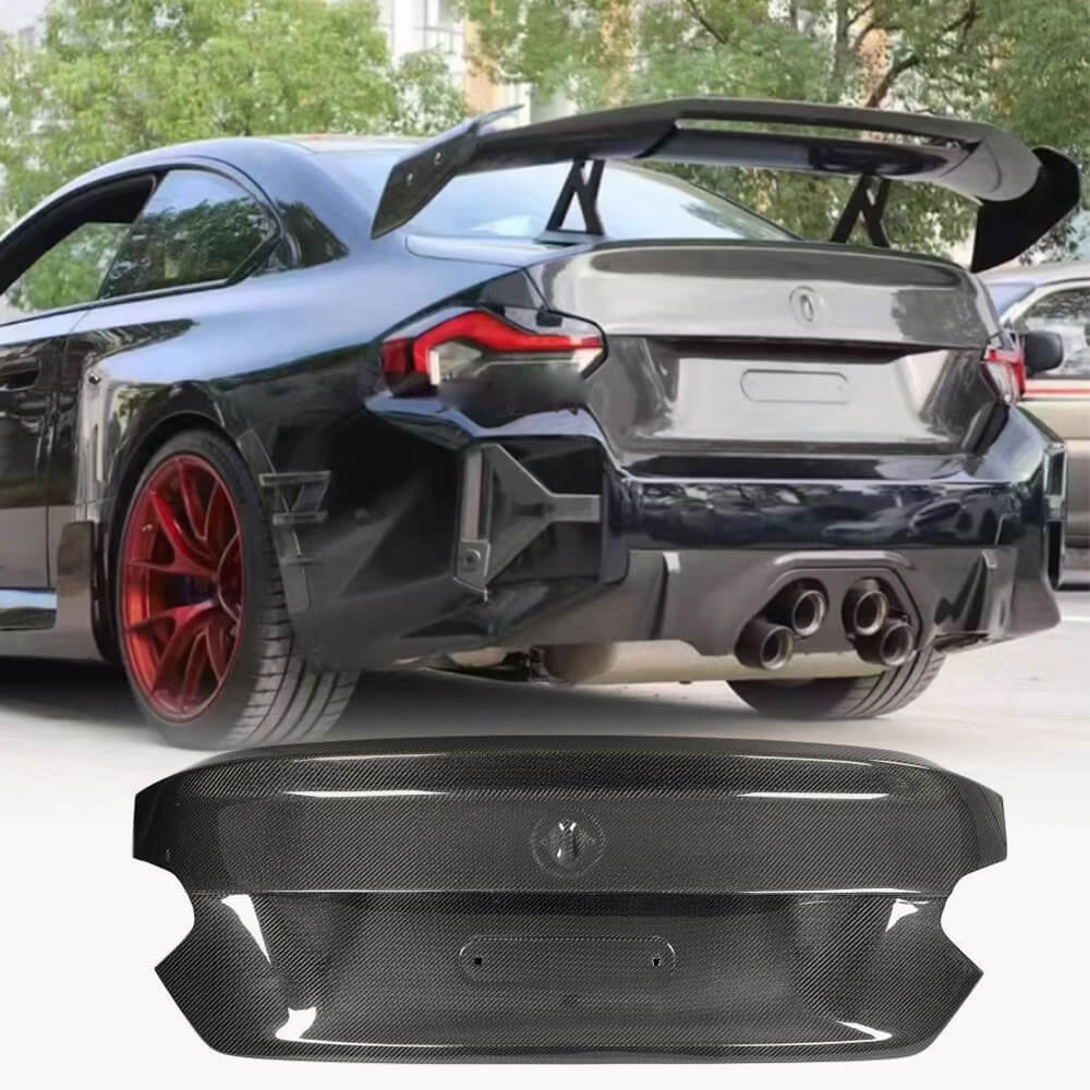 BMW G87 M2 Base Coupe 2-Door 2022-2024 Trunk Lid Cover Carbon Fiber-Ahacarbon