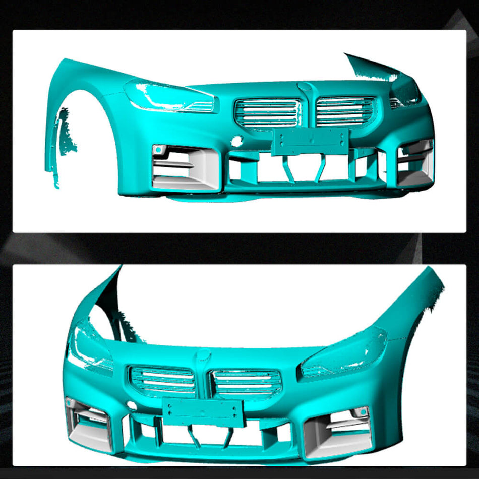 BMW G87 M2 Coupe 2-Door 2022-2023 Front Bumper Splitters Carbon Fiber-Ahacarbon