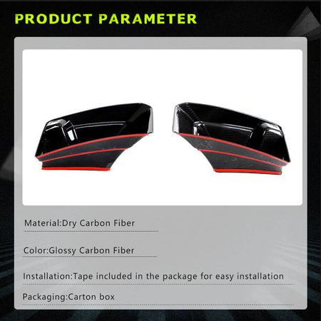BMW G87 M2 Coupe 2-Door 2022-2023 Front Bumper Splitters Carbon Fiber-Ahacarbon