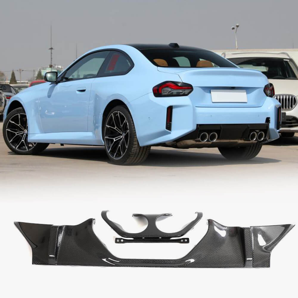 BMW M2 G87 Coupe Rear Bumper Diffuser Carbon Fiber 2023+-Ahacarbon