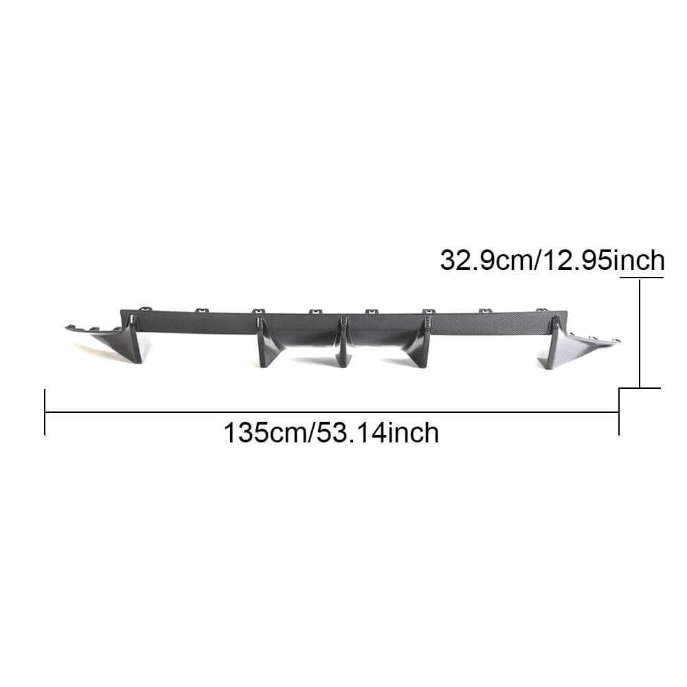 BMW G87 M2 Coupe 2-Door 2022+ Rear Bumper Diffuser Carbon Fiber-Ahacarbon