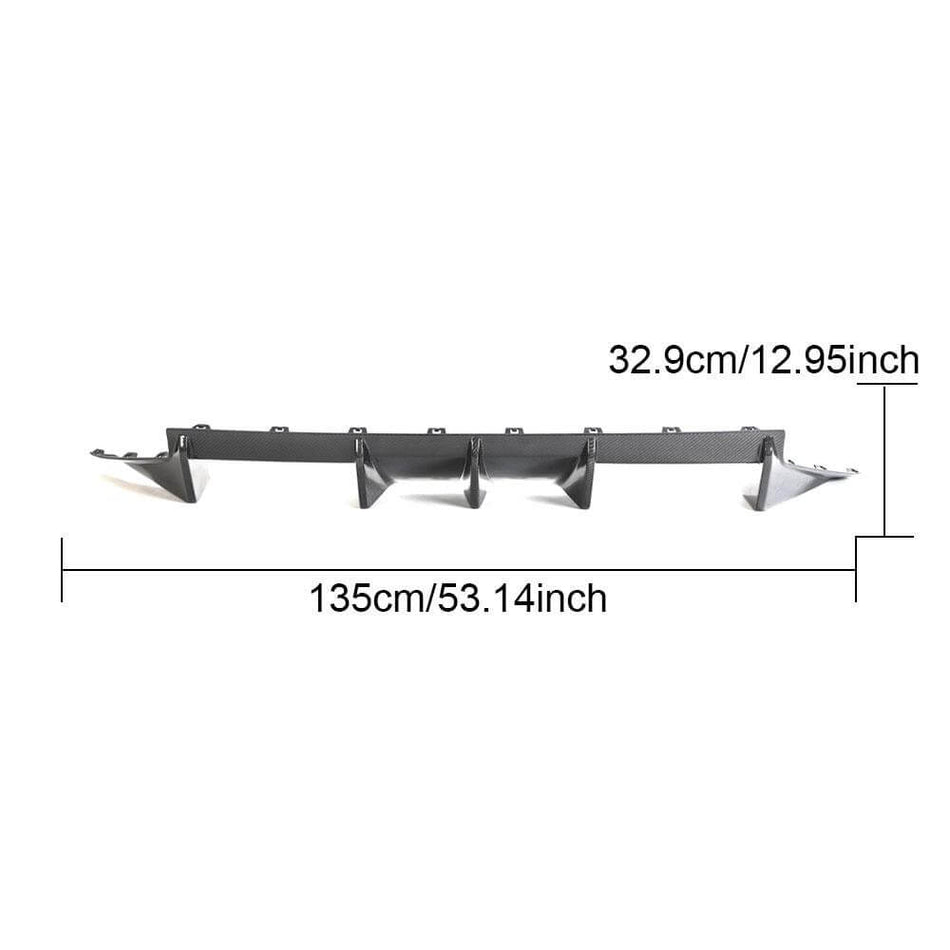 BMW G87 M2 Coupe 2-Door 2022+ Rear Bumper Diffuser Carbon Fiber-Ahacarbon