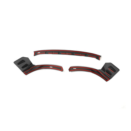 BMW G87 M2 M Performance 3PC Front Bumper Lip Carbon Fiber Gloss Black 2022-2025-Ahacarbon