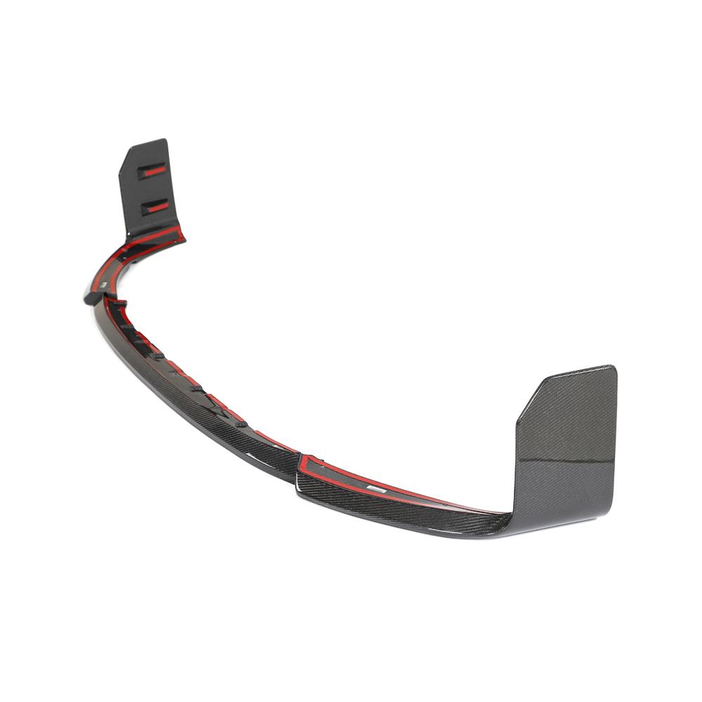 BMW G87 M2 M Performance 3PC Front Bumper Lip Carbon Fiber Gloss Black 2022-2025-Ahacarbon