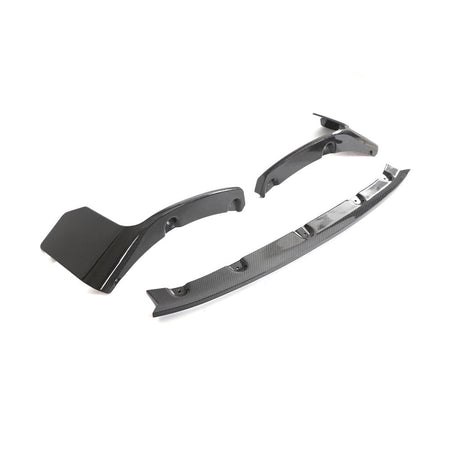 BMW G87 M2 M Performance 3PC Front Bumper Lip Carbon Fiber Gloss Black 2022-2025-Ahacarbon