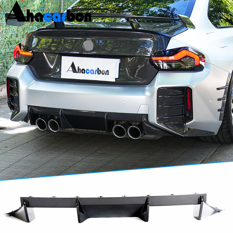 BMW G87 M2 M Performance Rear Bumper Diffuser Carbon Fiber 2022-2025-Ahacarbon