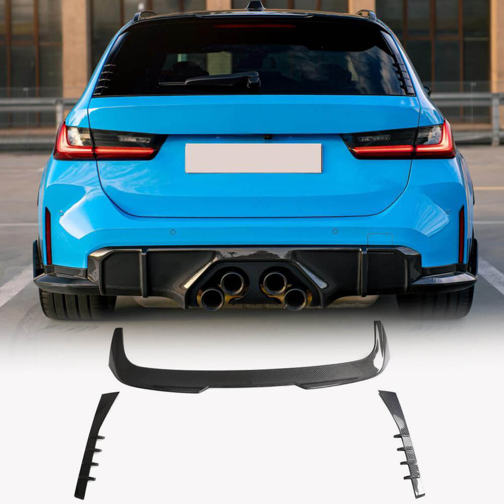 BMW M3 G81 2021-2024 Rear Roof Spoiler Carbon Fiber-Ahacarbon