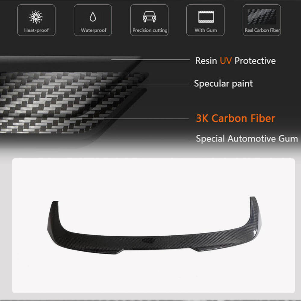 BMW M3 G81 2021-2024 Rear Roof Spoiler Carbon Fiber-Ahacarbon