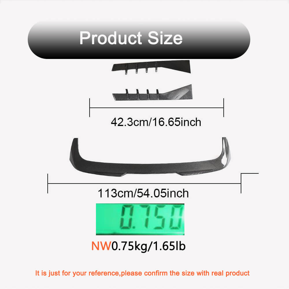 BMW M3 G81 2021-2024 Rear Roof Spoiler Carbon Fiber-Ahacarbon
