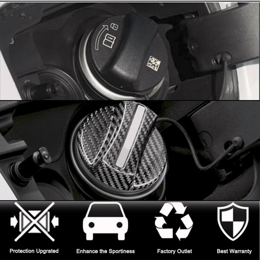 BMW Universal Fuel Tank Cover Dry Carbon Fiber-Ahacarbon