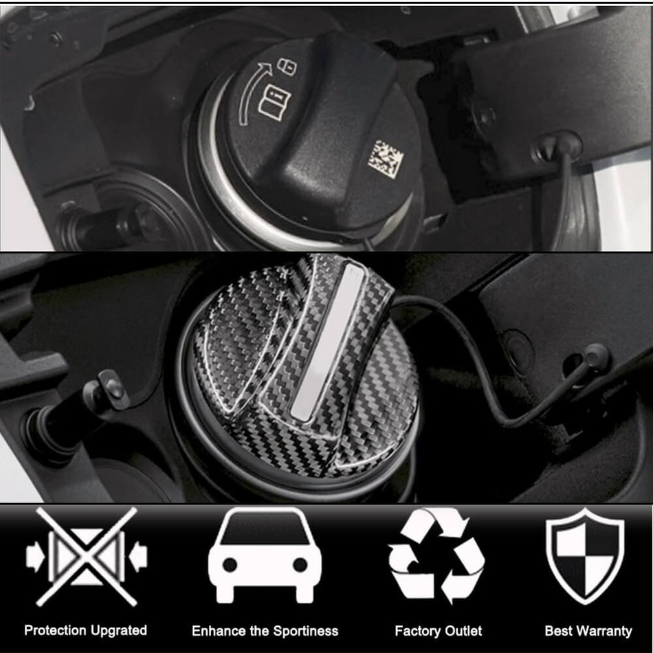 BMW Universal Fuel Tank Cover Dry Carbon Fiber-Ahacarbon