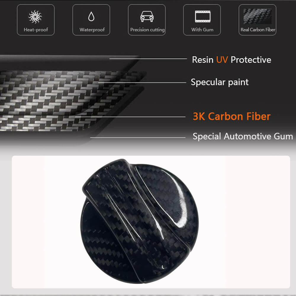 BMW Universal Fuel Tank Cover Dry Carbon Fiber-Ahacarbon