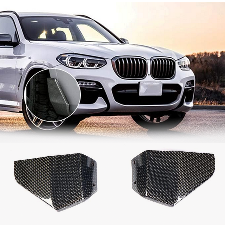 BMW X3 G01 M40i 2018-2020 Front Bumper Splitters Carbon Fiber-Ahacarbon
