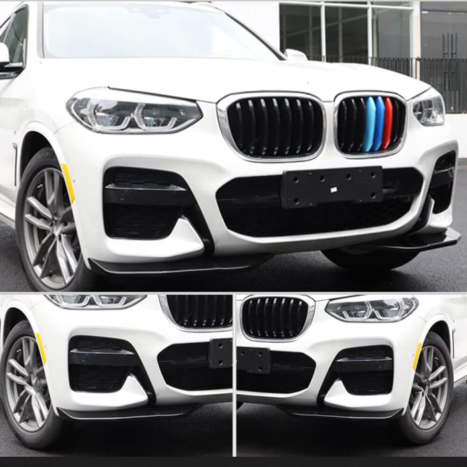 BMW X3 G01 M40i Sport 2018-2021 Front Bumper Splitters ABS-Ahacarbon