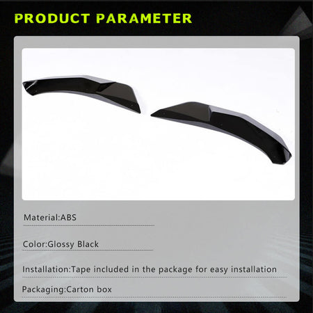 BMW X3 G01 M40i Sport 2018-2021 Front Bumper Splitters ABS-Ahacarbon