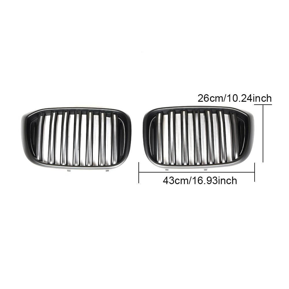 BMW X3 G01 X4 G02 Sport Utility 2018-2021 Front Grille Matte Black ABS-Ahacarbon