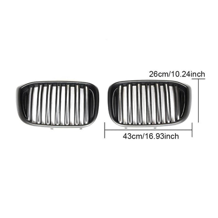 BMW X3 G01 X4 G02 Sport Utility 2018-2021 Front Grille Matte Black ABS-Ahacarbon
