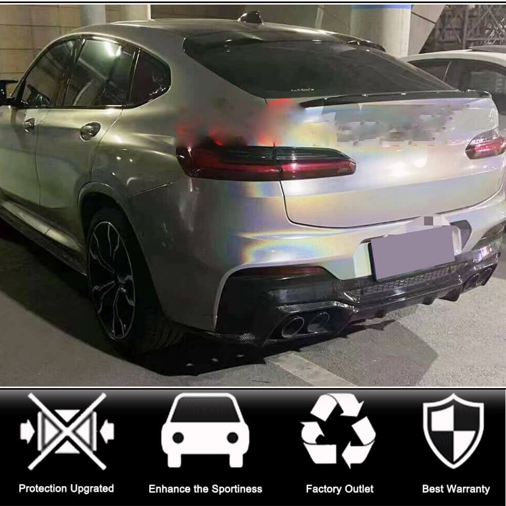 BMW X4 M F98 Sport Utility 19-23 Carbon Fiber Rear Bumper Diffuser Lip-Ahacarbon