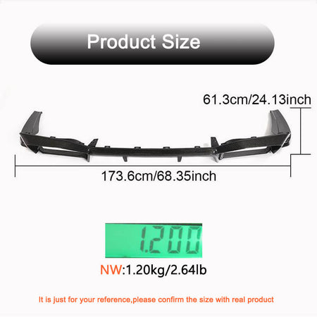 BMW X4 M F98 Sport Utility 19-23 Carbon Fiber Rear Bumper Diffuser Lip-Ahacarbon