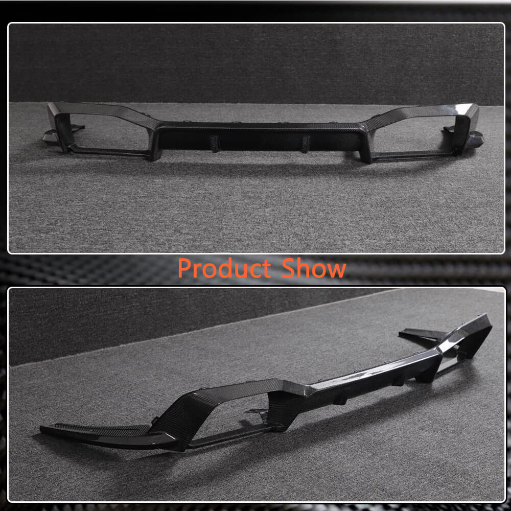 BMW X4 M F98 Sport Utility 19-23 Carbon Fiber Rear Bumper Diffuser Lip-Ahacarbon