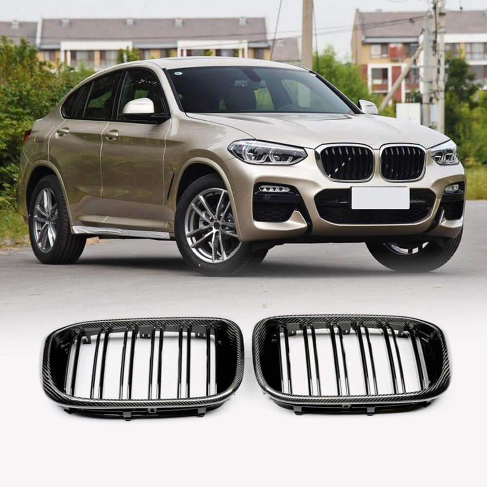 BMW X4 X4M M440i Sport Utility 4-Door 2019-2022 Front Grille Carbon Fiber-Ahacarbon