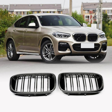 BMW X4 X4M M440i Sport Utility 4-Door 2019-2022 Front Grille Carbon Fiber-Ahacarbon