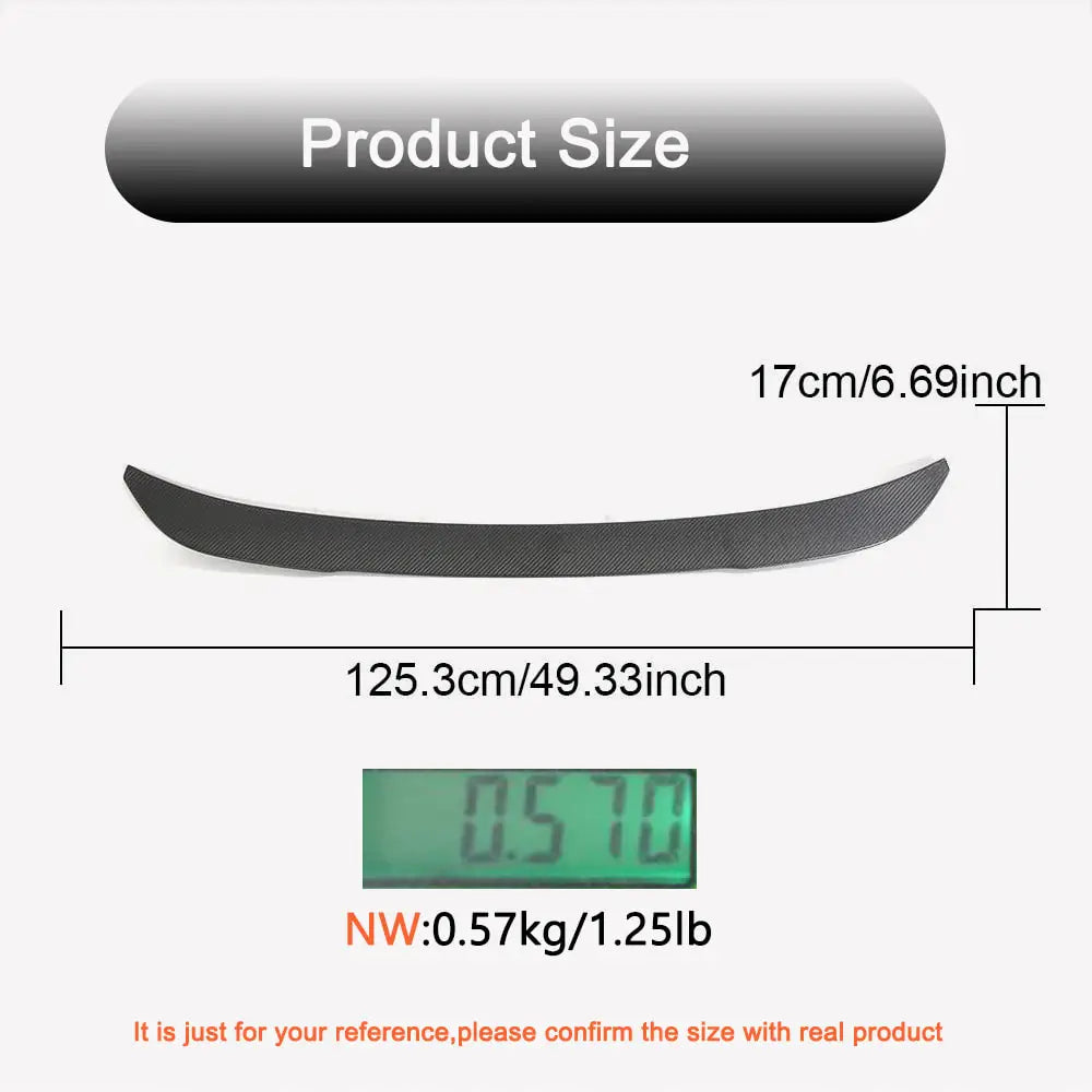 BMW X4 X4M M440i Sport Utility 2023+ Rear Trunk Spoiler Carbon Fiber-Ahacarbon