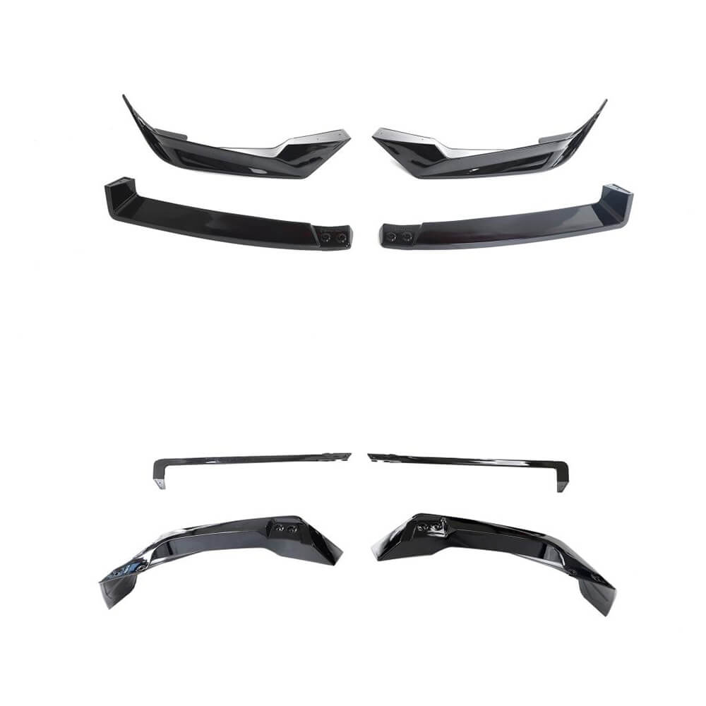 BMW X5 G05 LCI M Sport 2023-2025 Front Bumper Lip Glossy Black ABS-Ahacarbon