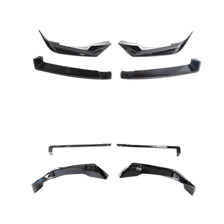 BMW X5 G05 LCI M Sport 2023-2025 Front Bumper Lip Glossy Black ABS-Ahacarbon