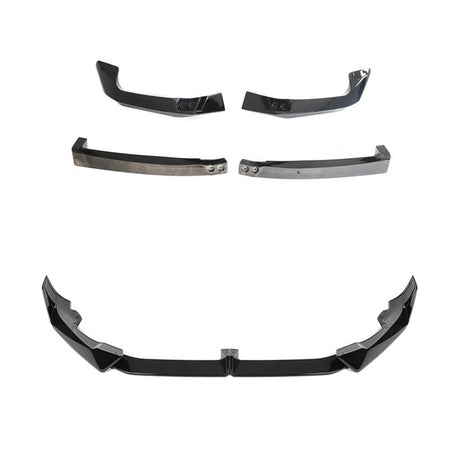 BMW X5 G05 LCI M Sport 2023-2025 Front Bumper Lip Glossy Black ABS-Ahacarbon