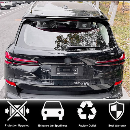 BMW X5 G05 Sport Utility 4-Door 2023+ Rear Roof Spoiler Glossy Black ABS-Ahacarbon
