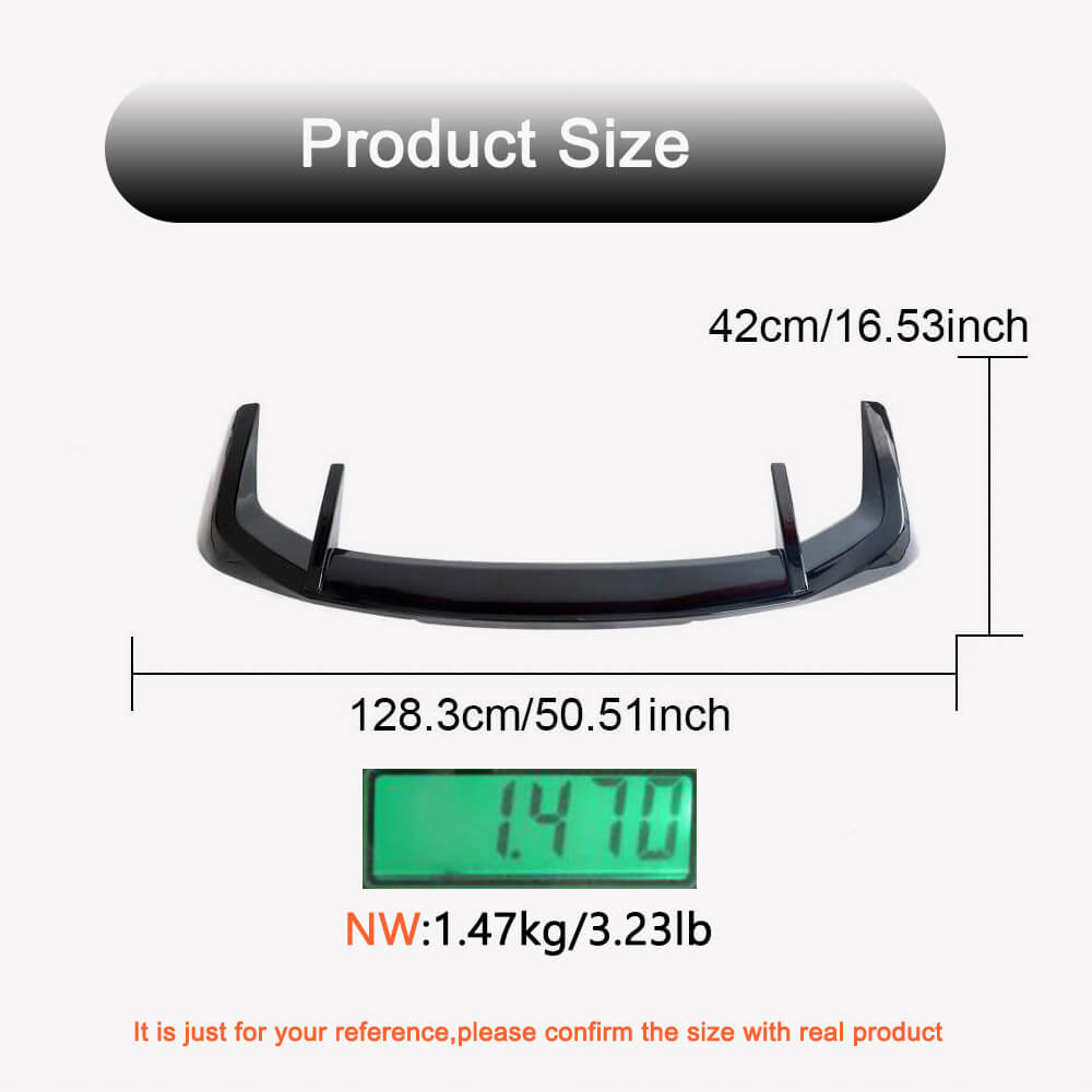 BMW X5 G05 Sport Utility 4-Door 2023+ Rear Roof Spoiler Glossy Black ABS-Ahacarbon