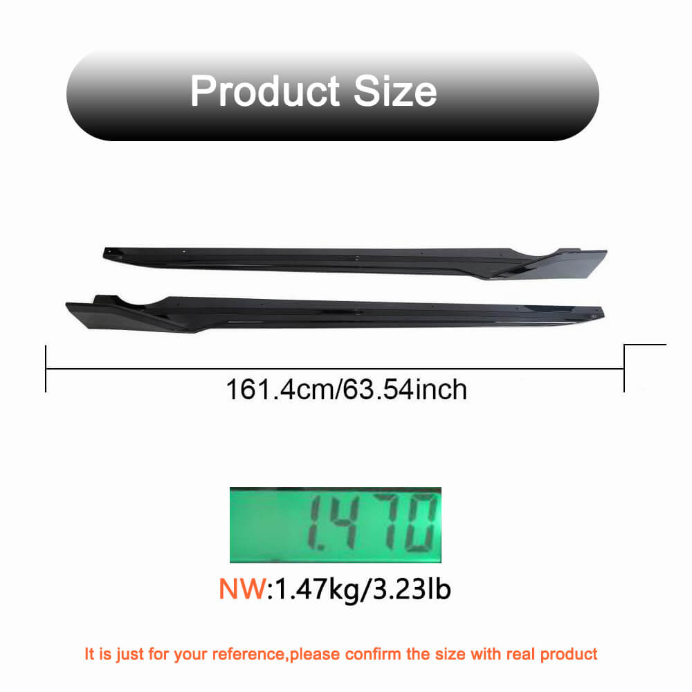 BMW X5 G05 Sport Utility 4-Door 2023+ Side Skirts Glossy Black ABS-Ahacarbon