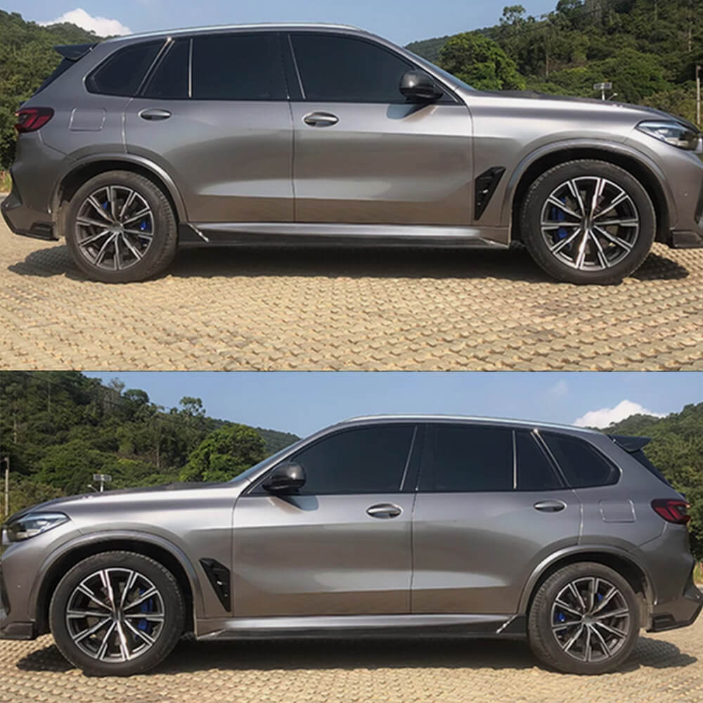 BMW X5M F95 Sport Utility 4-Door 2020-2024 Carbon Fiber Side Skirts Extension Lip Spoiler-Ahacarbon