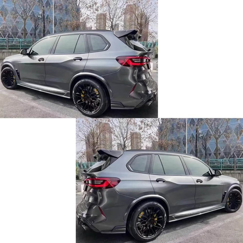 BMW X5M F95 Sport Utility 4-Door 2020-2024 Carbon Fiber Side Skirts Extension Lip Spoiler-Ahacarbon