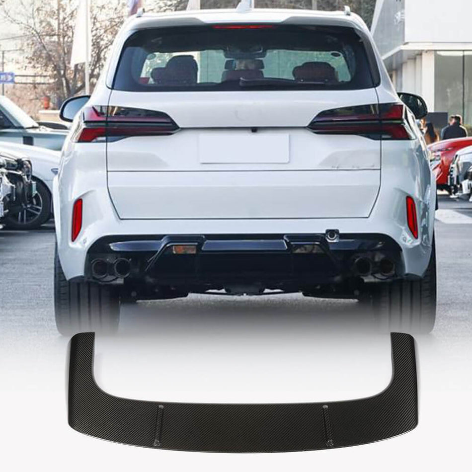 BMW X5M F95 Sport Utility 4-Door 2023-2025 Dry Carbon Fiber Rear Roof Spoiler-Ahacarbon