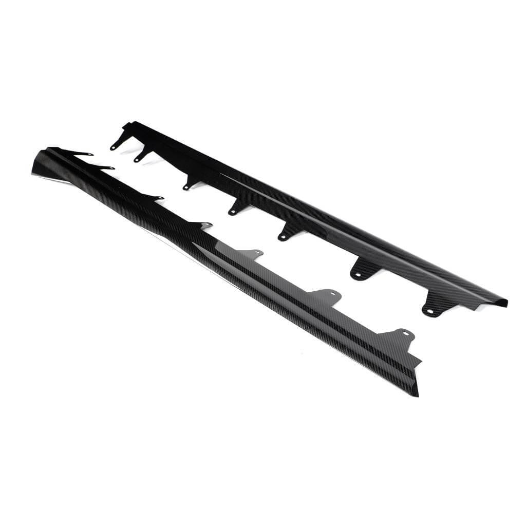 BMW X5M F95 Sport Utility 4-Door 2023-2025 Dry Carbon Fiber Side Skirts Extension Lip Spoiler-Ahacarbon