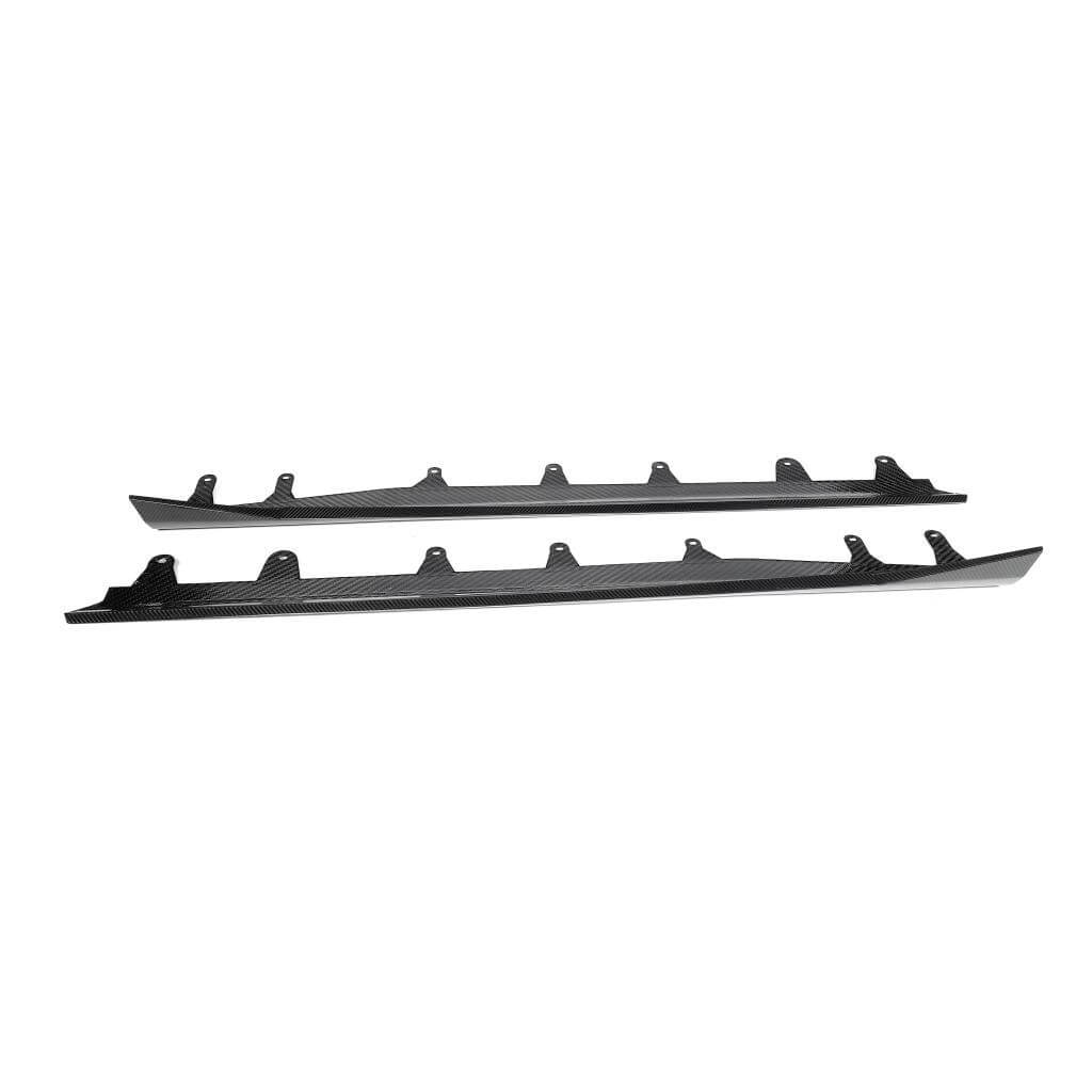 BMW X5M F95 Sport Utility 4-Door 2023-2025 Dry Carbon Fiber Side Skirts Extension Lip Spoiler-Ahacarbon