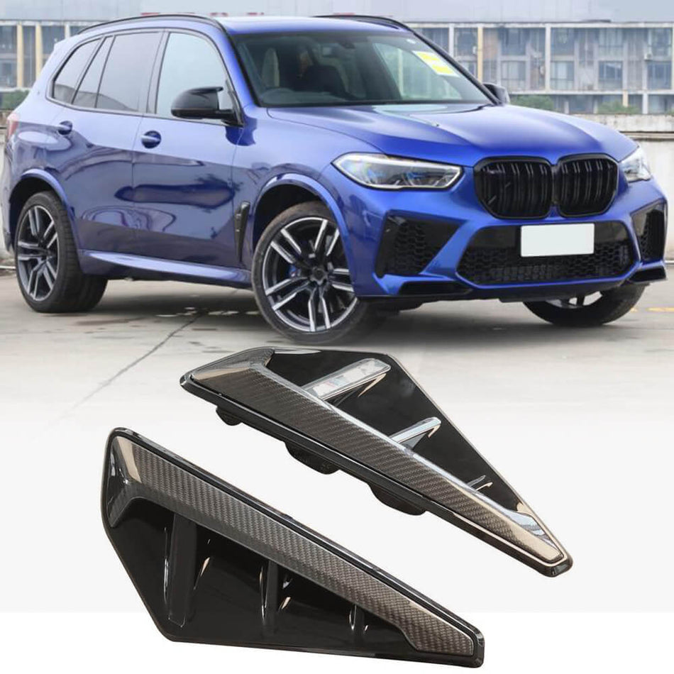 BMW X5M F95 Sport Utility 4-Door 2019-2022 Side Fender Vents Carbon Fiber-Ahacarbon