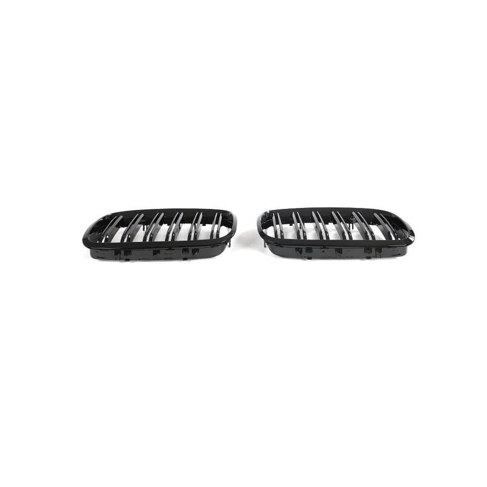 BMW X5 X6 E70 E71 X5M X6M 2008-2014 Front Grille Glossy Black ABS-Ahacarbon