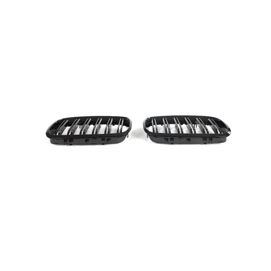 BMW X5 X6 E70 E71 X5M X6M 2008-2014 Front Grille Glossy Black ABS-Ahacarbon