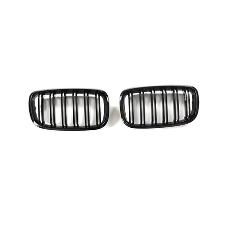 BMW X5 X6 E70 E71 X5M X6M 2008-2014 Front Grille Glossy Black ABS-Ahacarbon