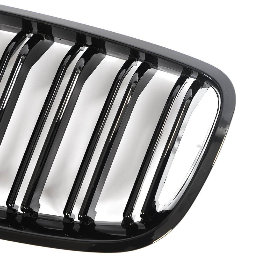 BMW X5 X6 E70 E71 X5M X6M 2008-2014 Front Grille Glossy Black ABS-Ahacarbon
