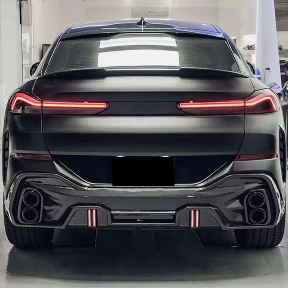 BMW X6 G06 F96 X6M Sport Utility 2020UP Rear Trunk Spoiler Carbon Fiber/FRP-Ahacarbon