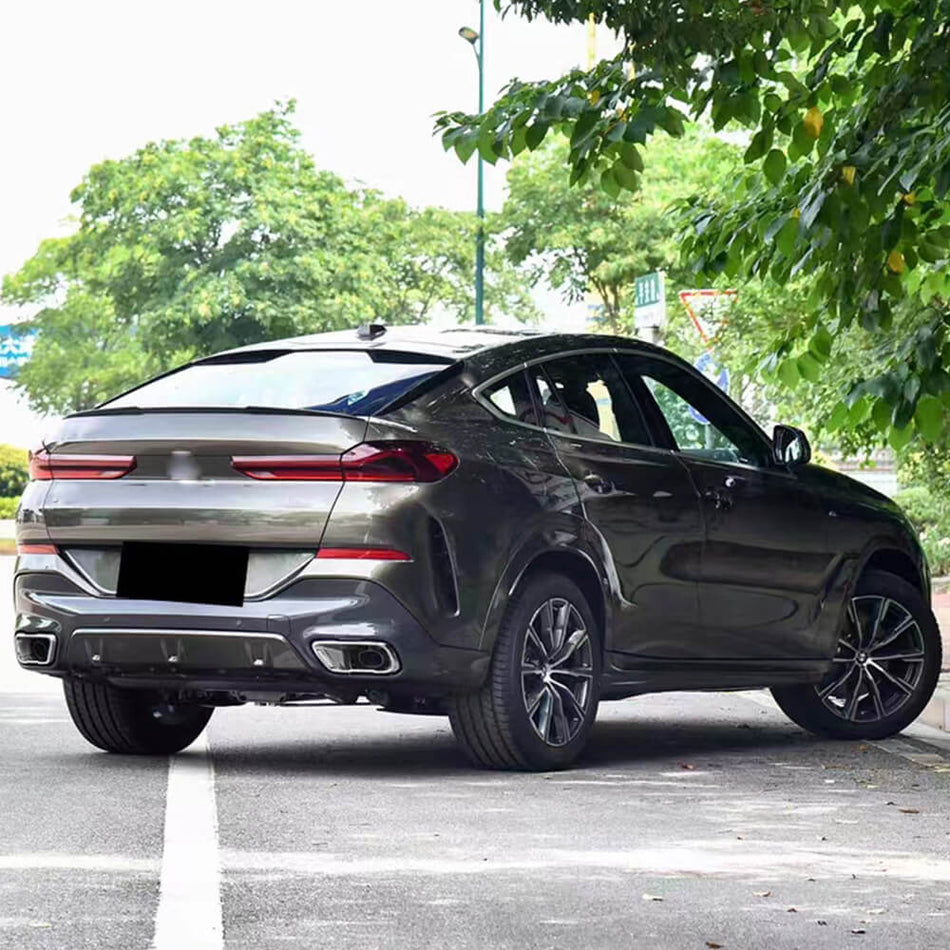 BMW X6 G06 M50i M (Competition) 2019-2023 Rear Trunk Spoiler Dry Carbon Fiber-Ahacarbon